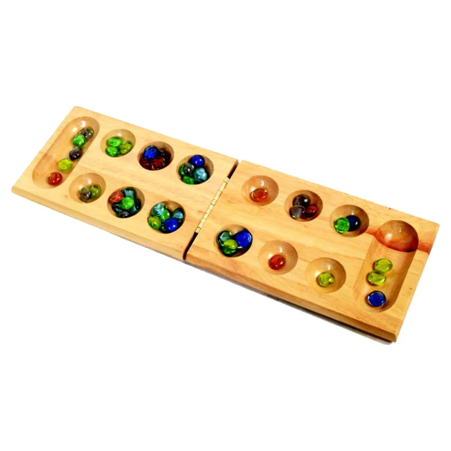 Mancala: Solid Wood In Tin
