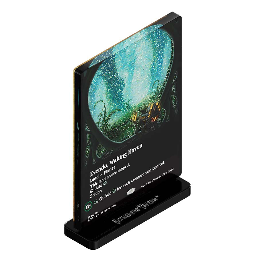 Gatherers' Tavern MTG Edge of Eternities Slab Standee: Evendo, Waking Haven