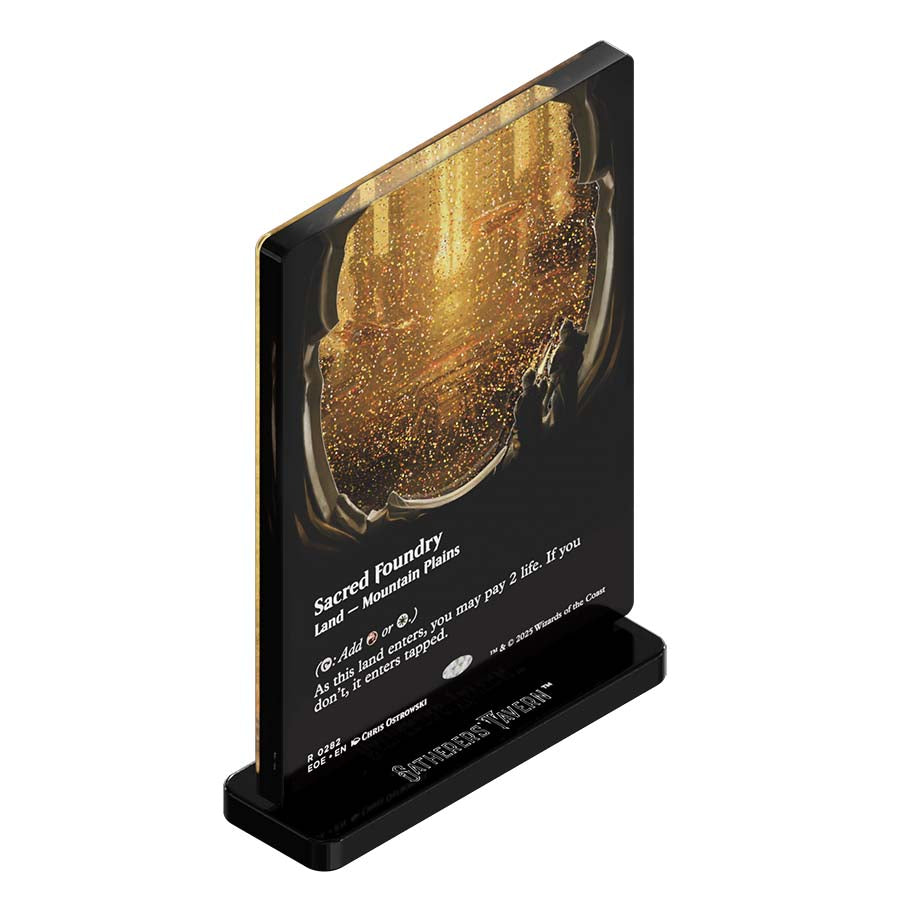 Gatherers' Tavern MTG Edge of Eternities Slab Standee: Sacred Foundry