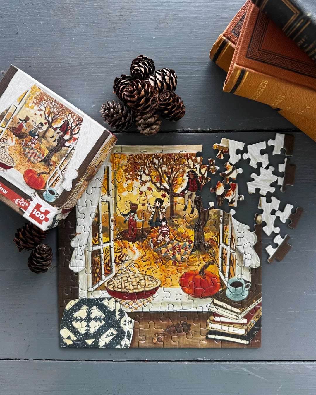 Autumn's Window Mini 100pc Puzzle