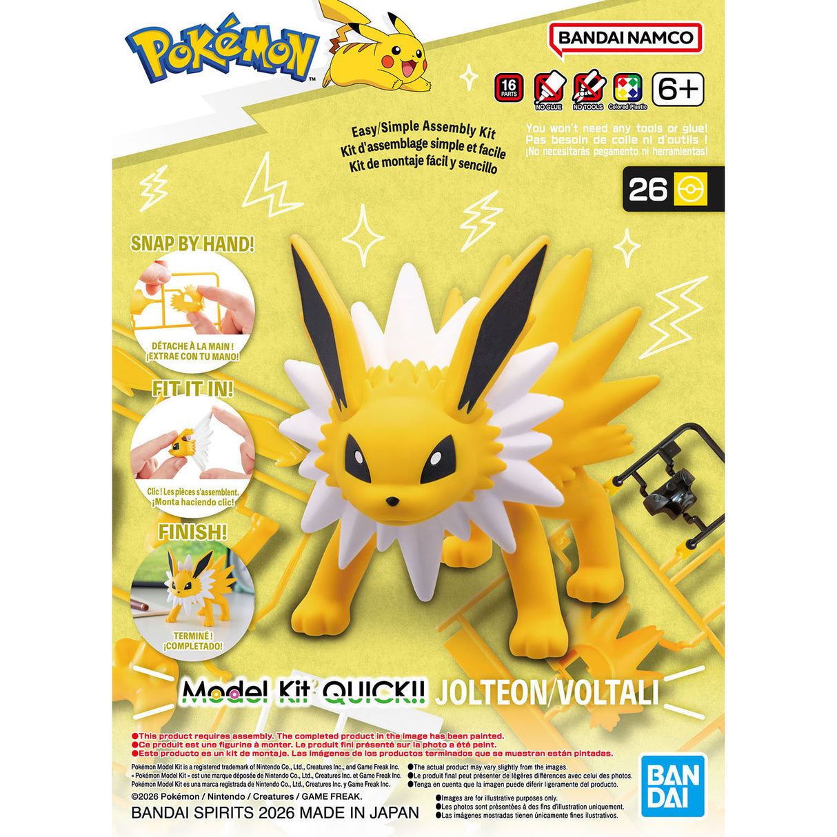 Pokémon Model Kit QUICK!! 26 JOLTEON