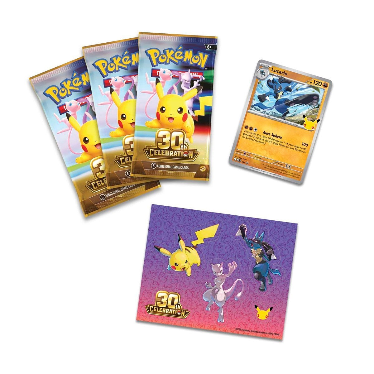 (Preorder) 30th Celebration Tech Sticker Collection (Lucario)