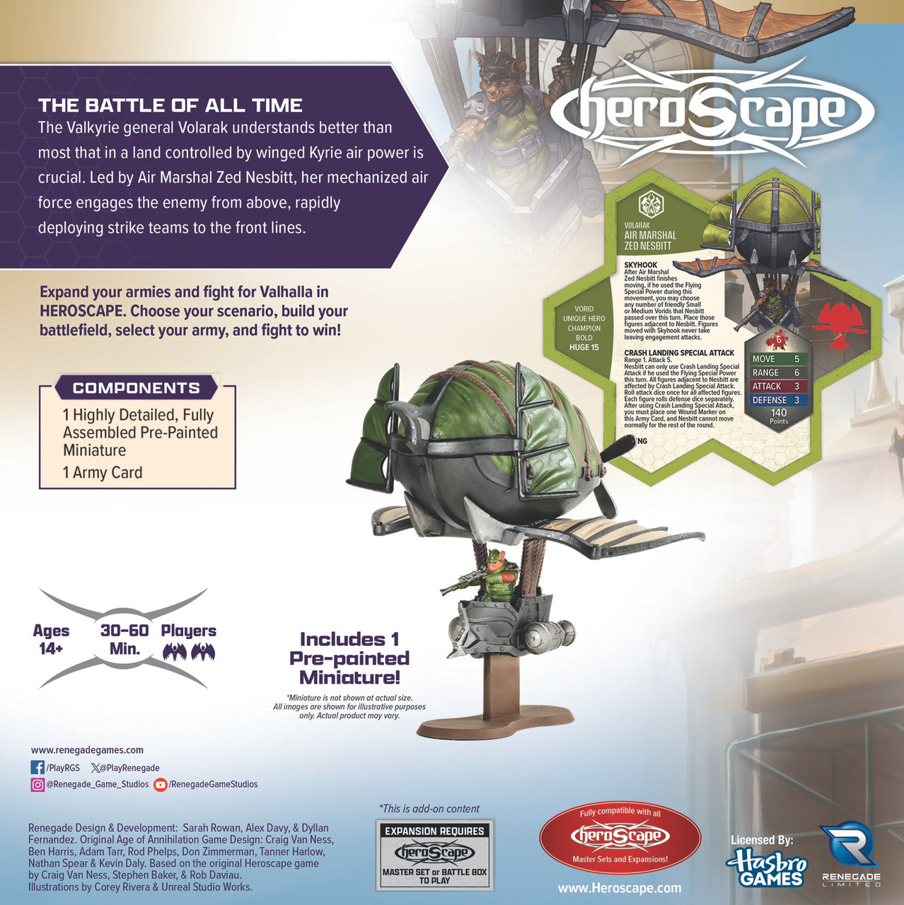 Air Marshal Zed Nesbitt Expansion Painted Edition