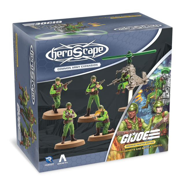 Greenshirts & Battle Copter Common Army Painted 03/01