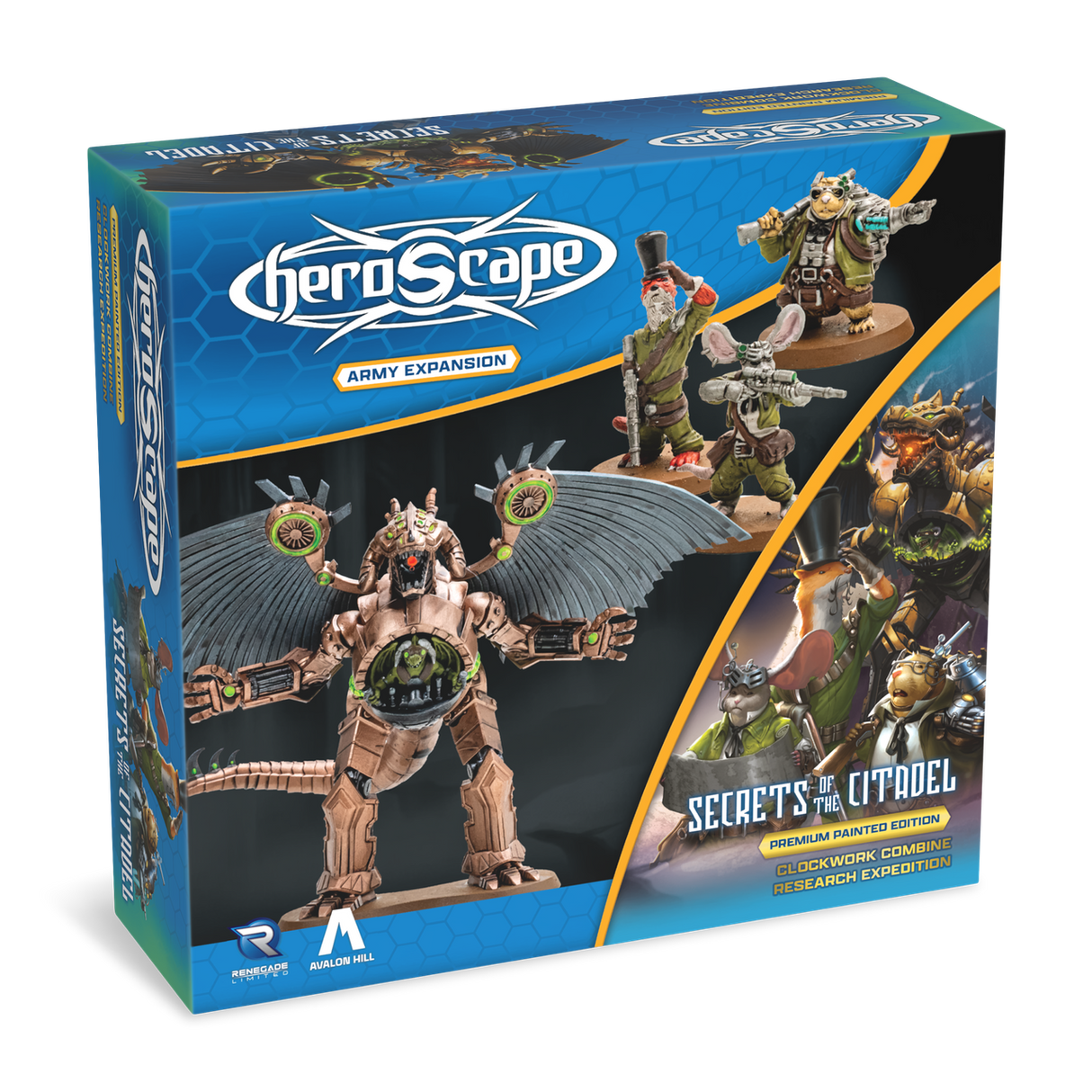 Heroscape: Clockwork Combine Research Expedition Army Expansion Painted
