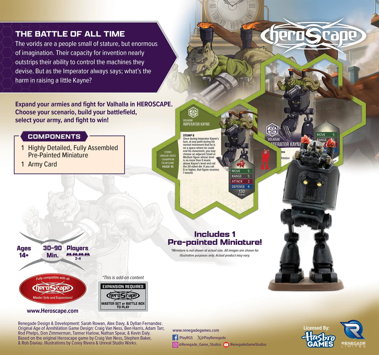 Heroscape: Imperator Kayne Army Expansion Painted