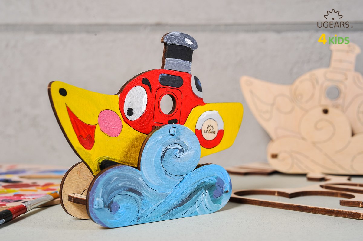 UGears 4Kids Steamboat