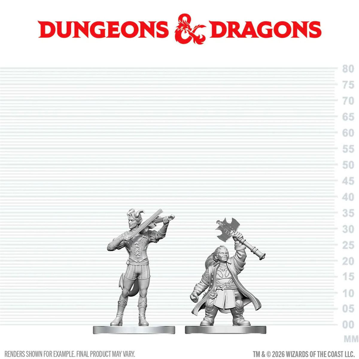 Nolzur’s Marvelous Miniatures: Tiefling Bard & Dwarf Cleric