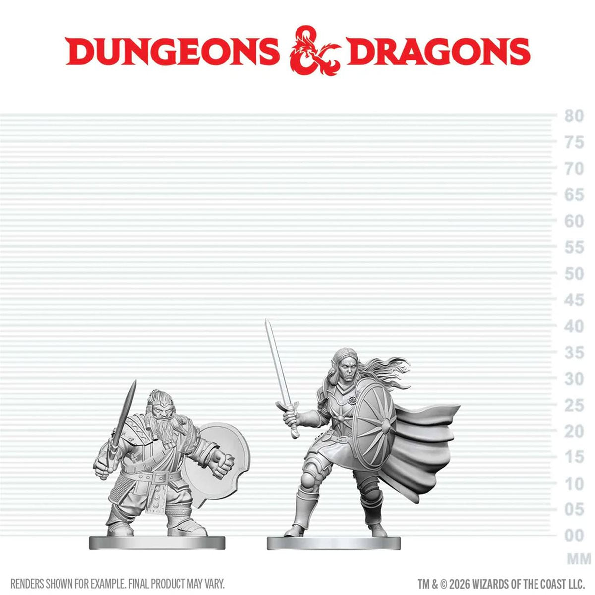 Nolzur’s Marvelous Miniatures: Dwarf Fighter & Orc Paladin