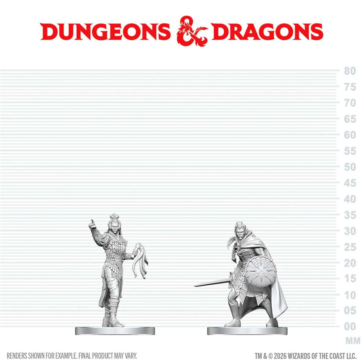 Nolzur’s Marvelous Miniatures: Drow Elite Warrior & Drow Priestess of Lolth