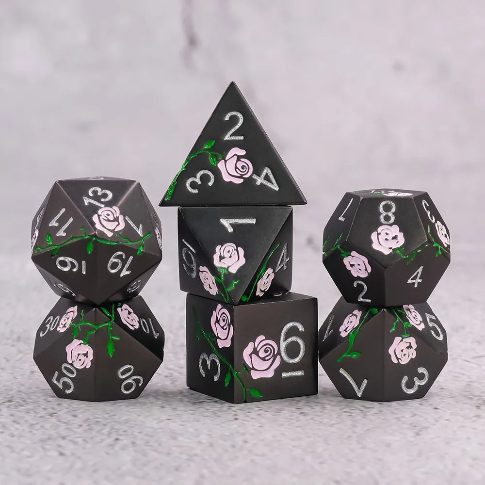 7 Set Pink Rose Matte Black
