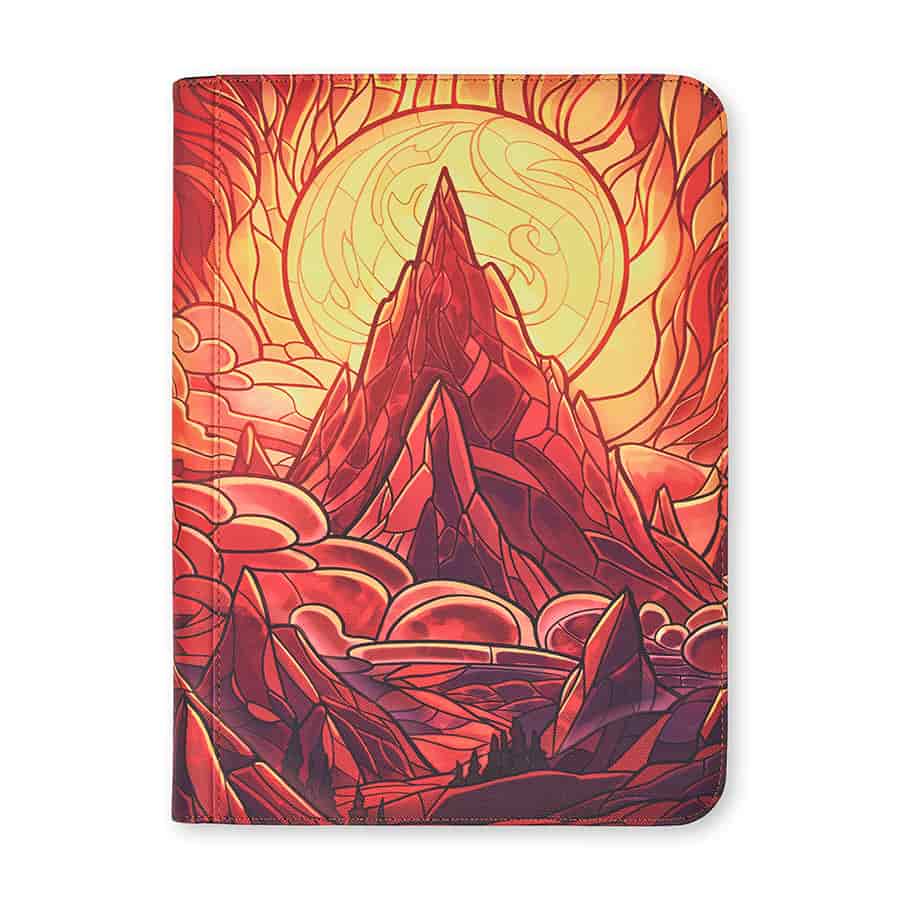 Burning Mountain Stained Glass 9pkt Binder