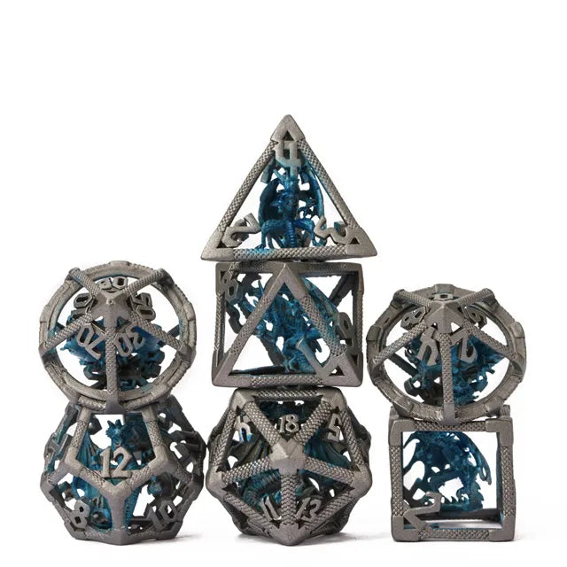 Twigs Retro Hollow Metal Gray Blue