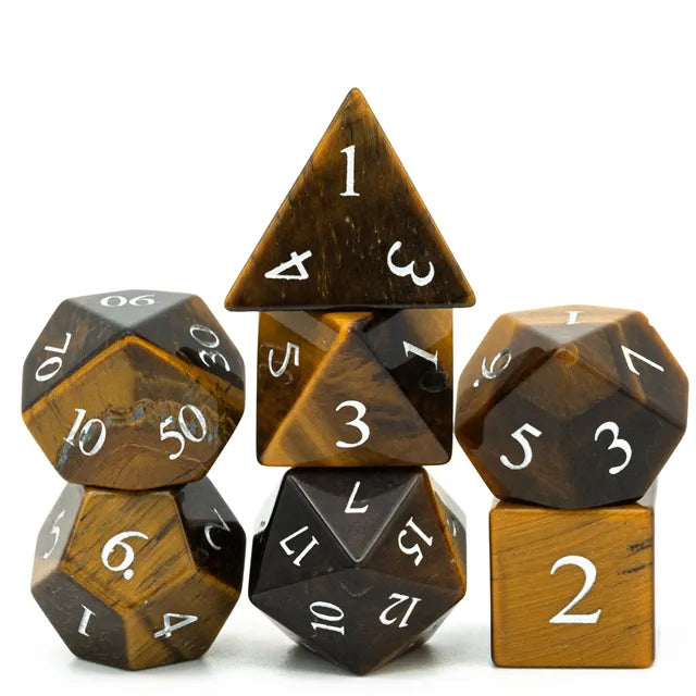 7PC Tiger's Eye Gemstone