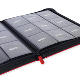 Fire Red Exo-Tech Zip 9pkt Binder