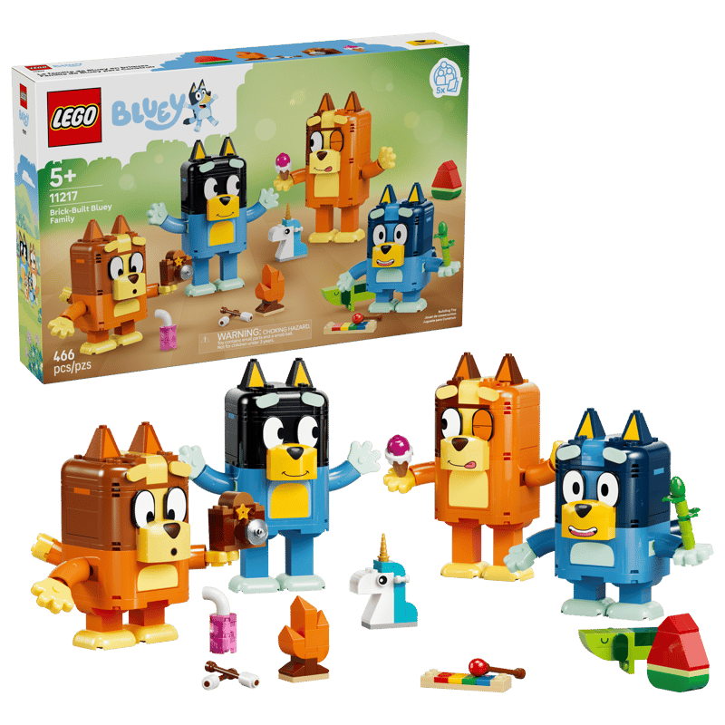 Brick-Built Bluey Family