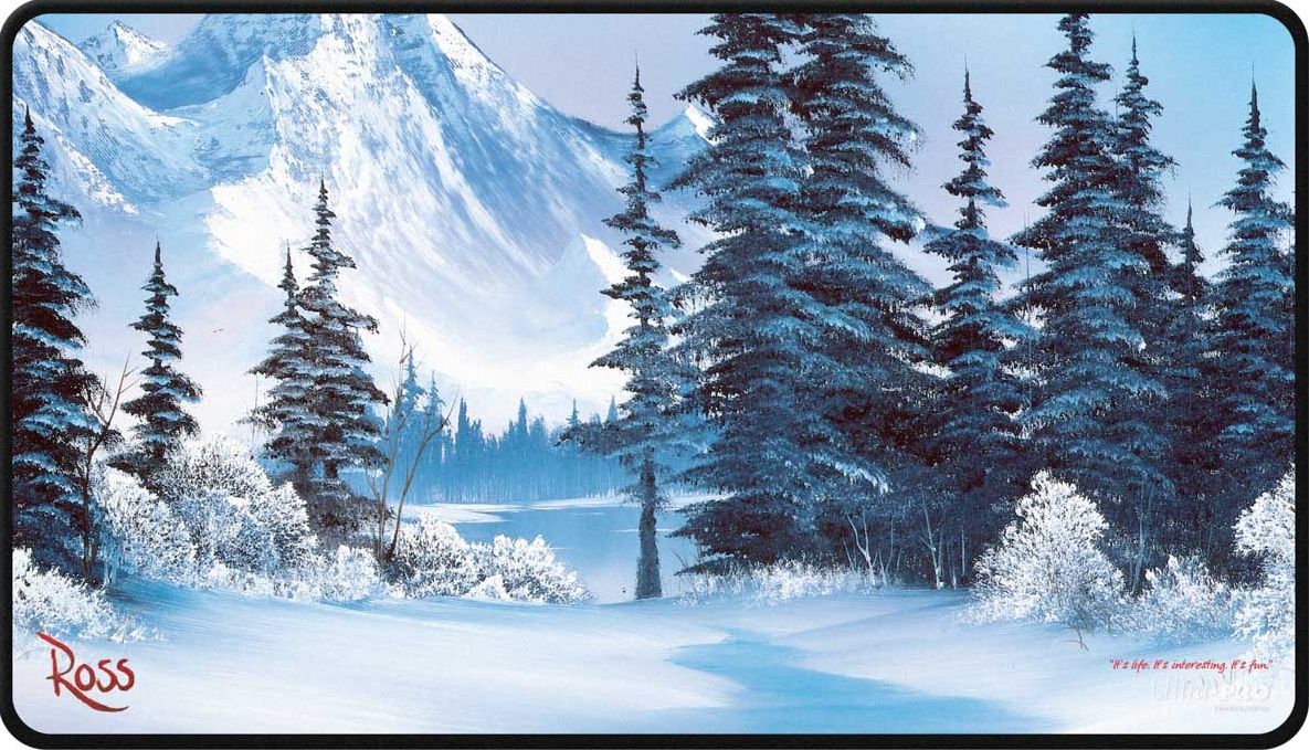 Bob Ross Winter Paradise Playmat