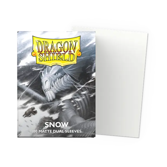 Dragon Shield Dual Sleeves Matte Snow