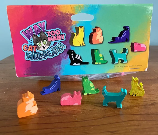 Way Too Many Cats Meeples