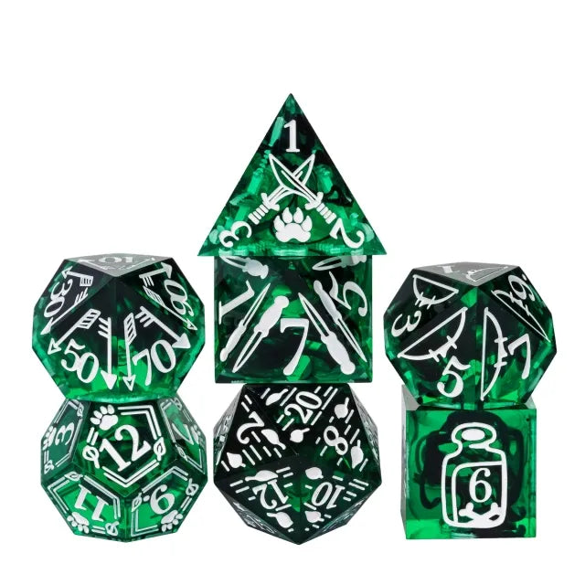 7pc Handmade Ranger Green