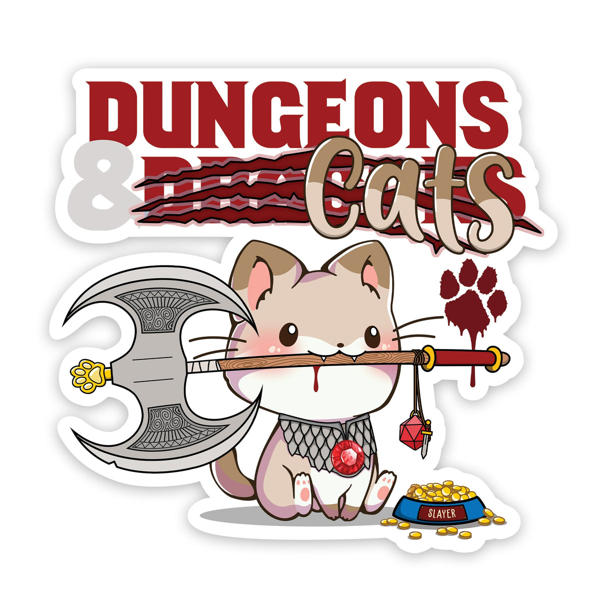 Dungeons & Cats Sticker product image