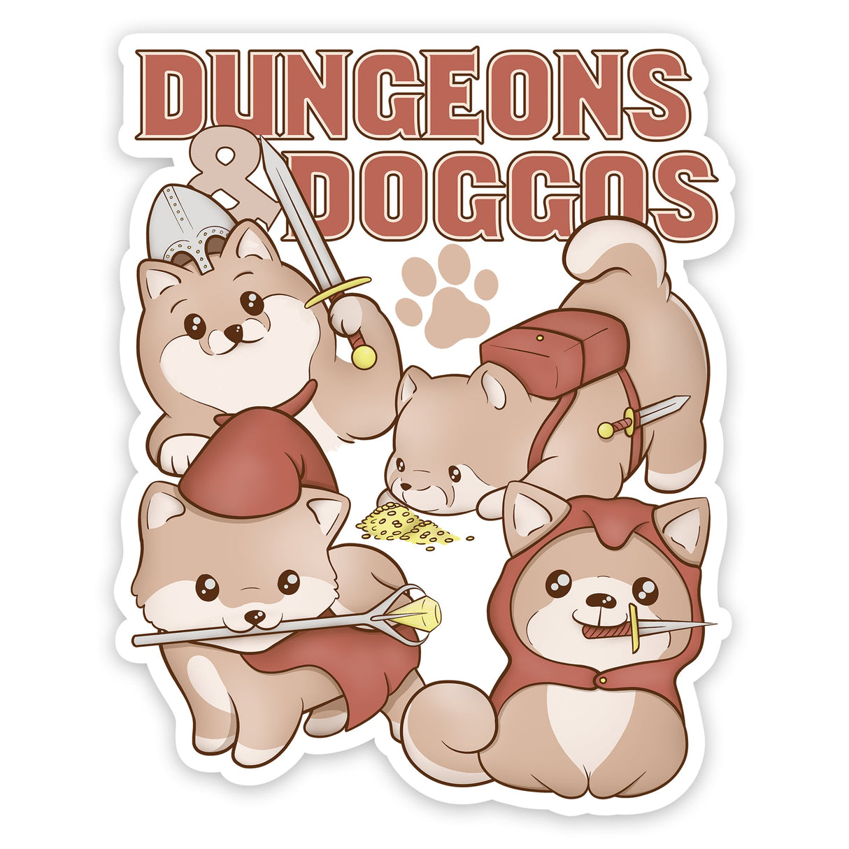 Dungeons & Doggos Sticker product image