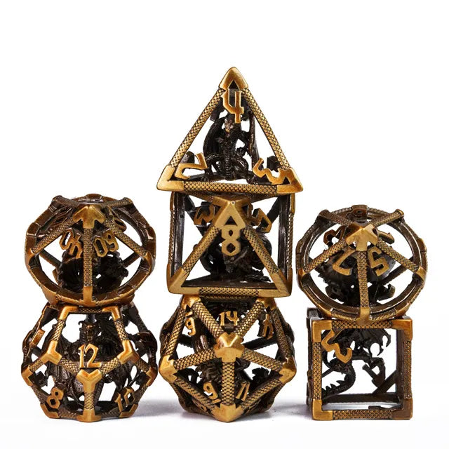 Retro Hollow Metal Dragon Bronze