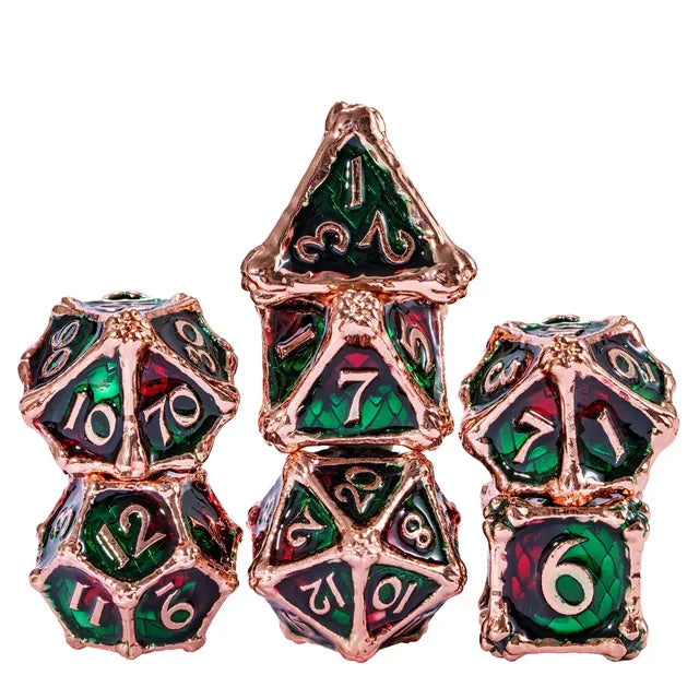 Metal Dragon Bones Red & Green