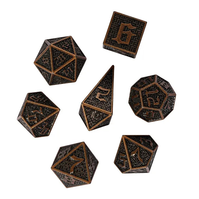 7pc Barrel Plating Maze Dice