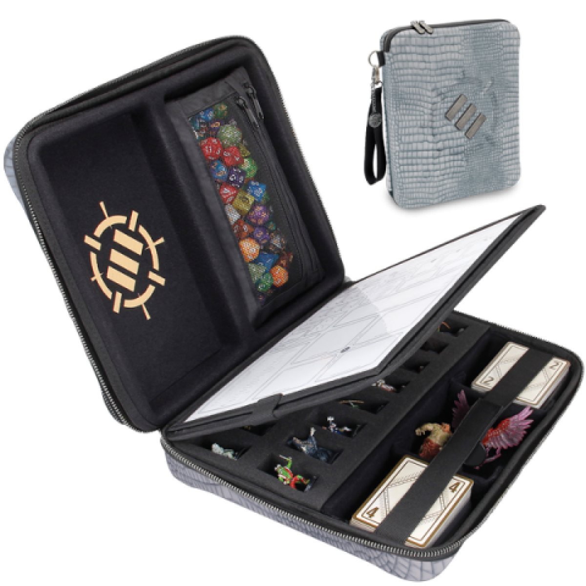 Enhance Tabletop - RPG Organizer Case Collector's Edition - Silver