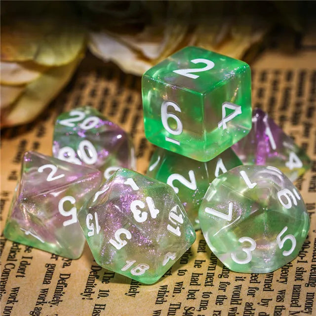 Rainbow Burst Create Water 7pc Dice