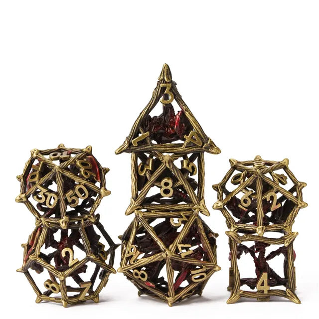 Twigs Retro Hollow Metal Brown Red