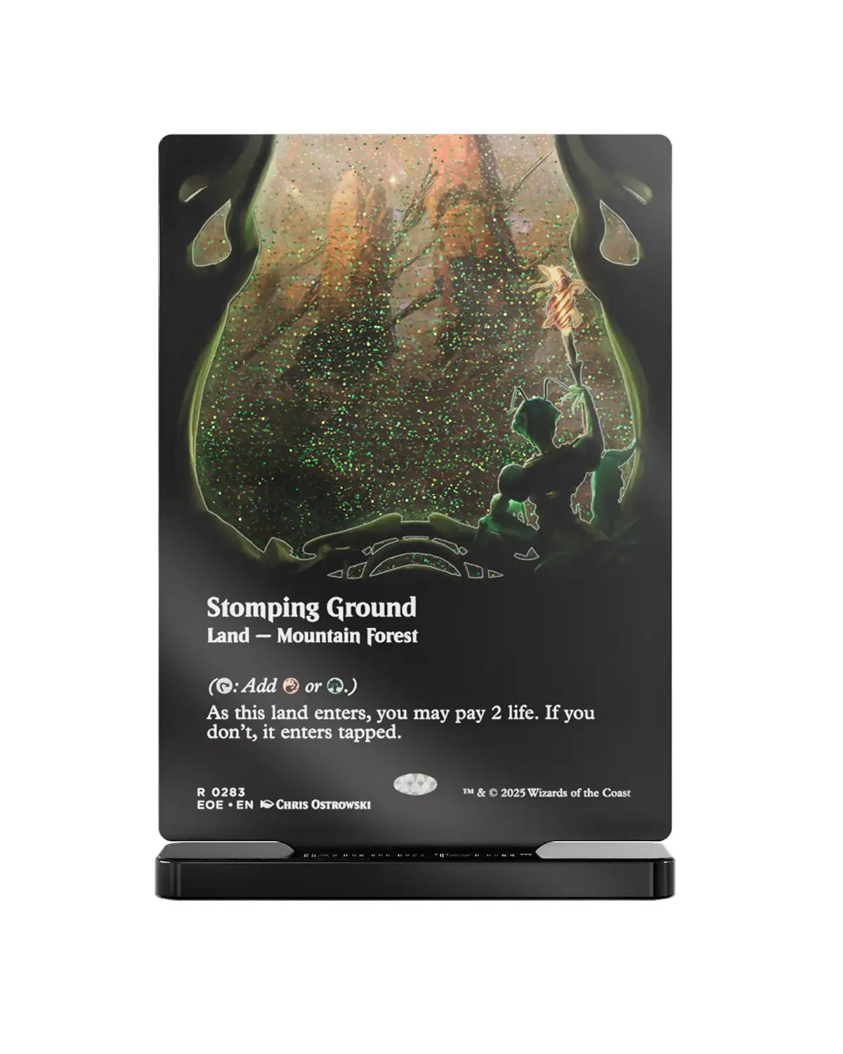 Gatherers' Tavern MTG Edge of Eternities Slab Standee: Stomping Ground