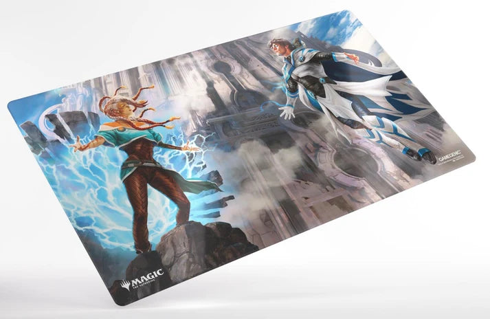 Reality Fracture Shiny Playmat - Tam Beleren, Conflicted/Jace, Building Reality