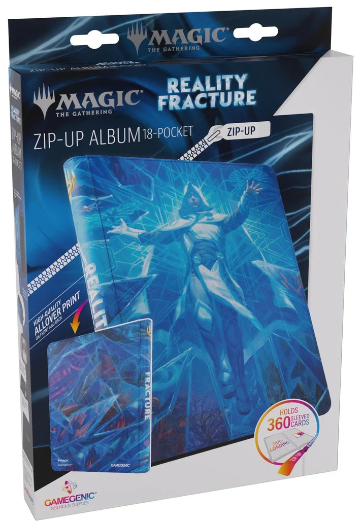 Reality Fracture Zip-Up Album 18-Pocket - Overwrite the Multiverse
