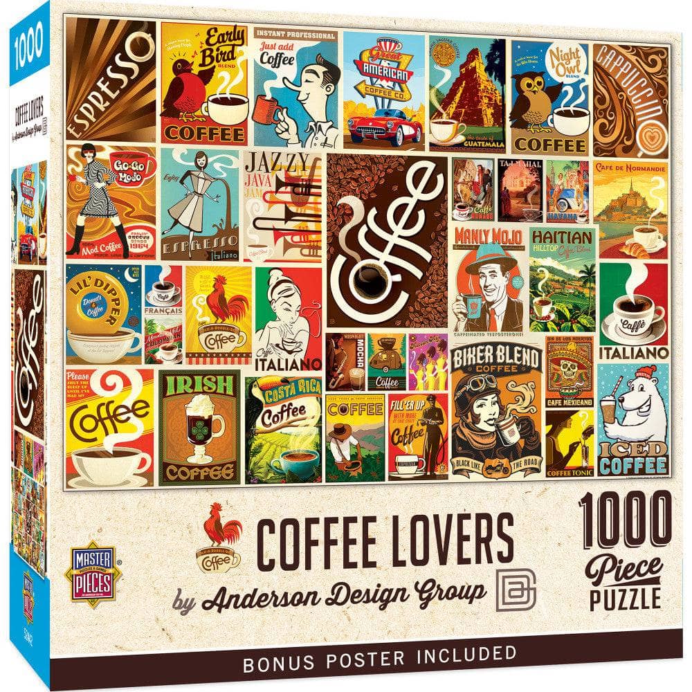 Coffee Lovers 1000-Piece Puzzle