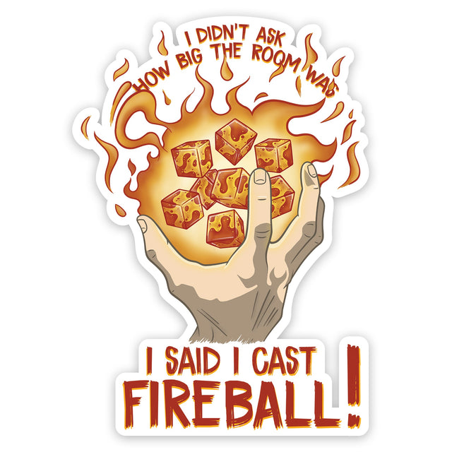 I Cast Fireball Sticker product image