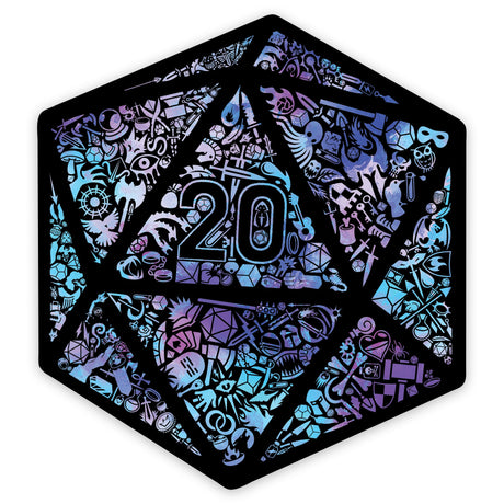 Mosaic D20 Sticker product image
