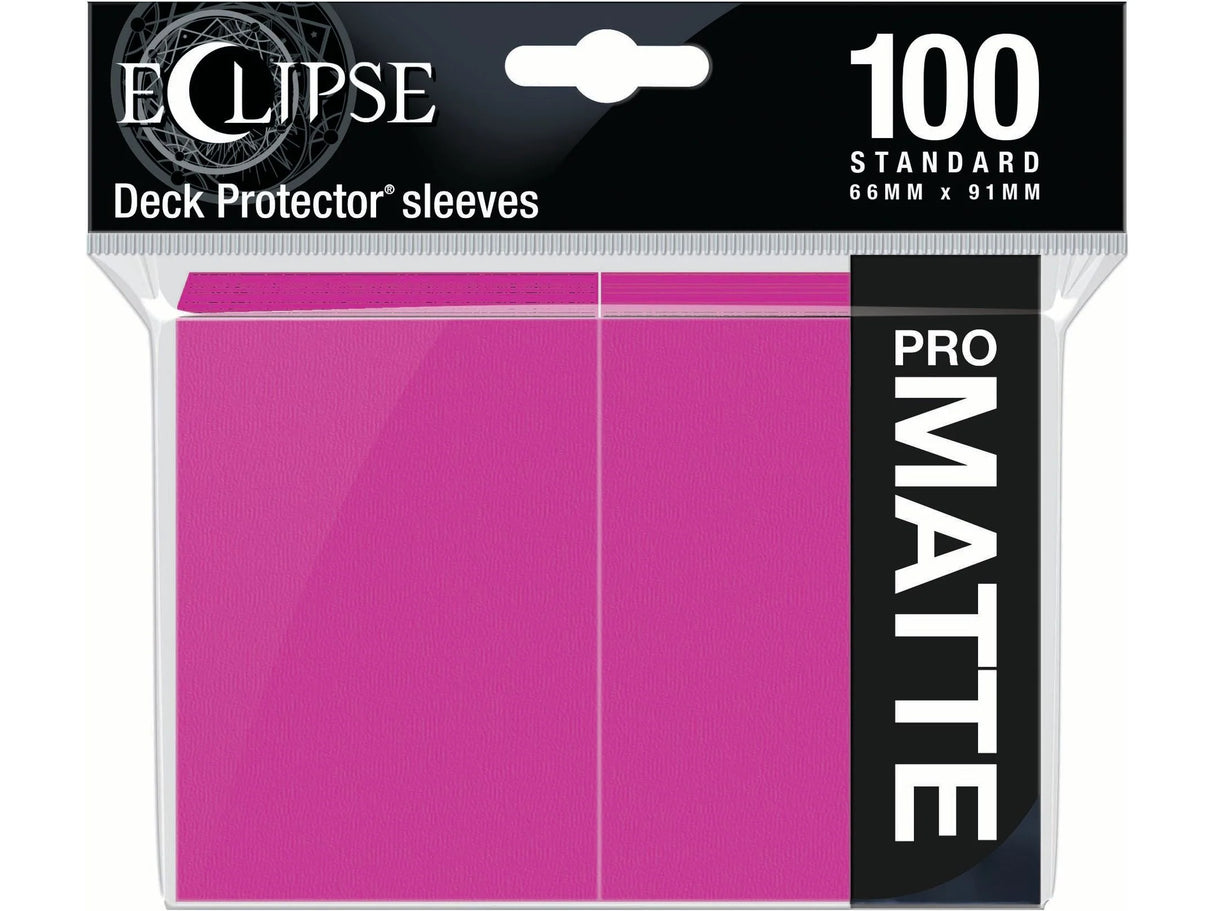 Matte Eclipse Deck Protectors: 100ct Pink