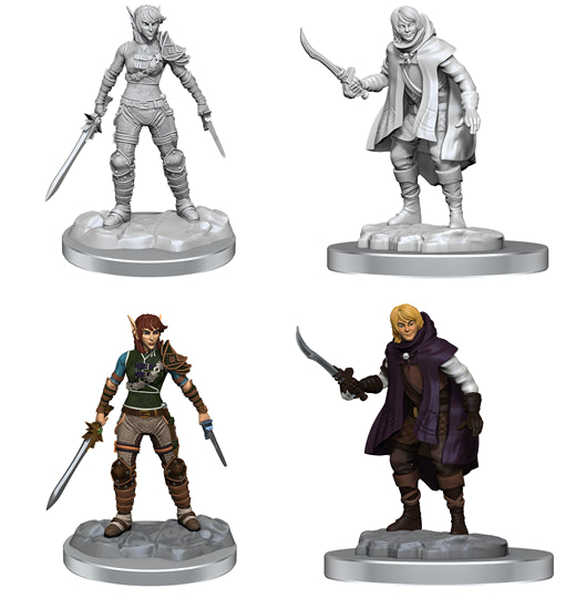 Nolzur’s Marvelous Miniatures: Elf Rogue And Half-Elf Rogue