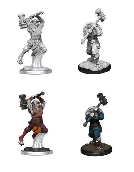 Critical Role Unpainted Minis Half-Dragon Ravenite Barbarian
