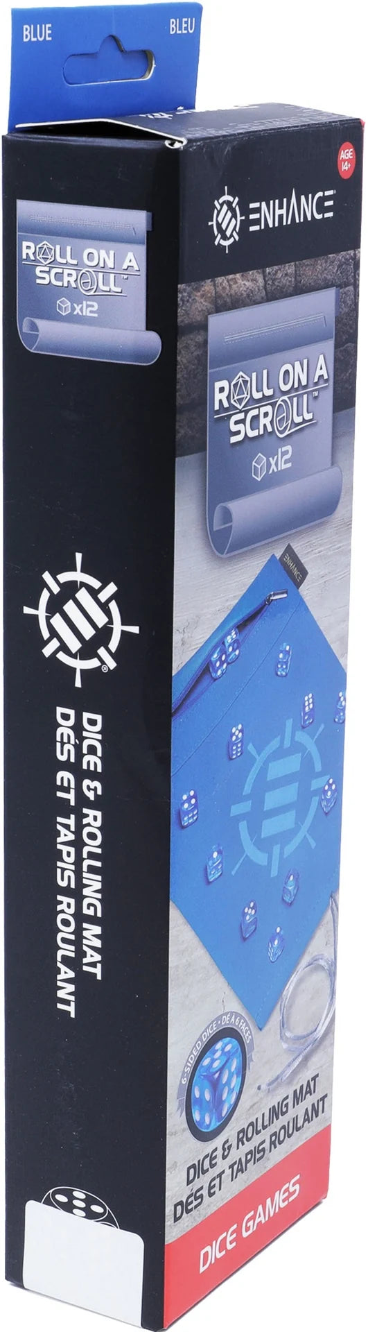 Roll on a Scroll 12 D6 Blue