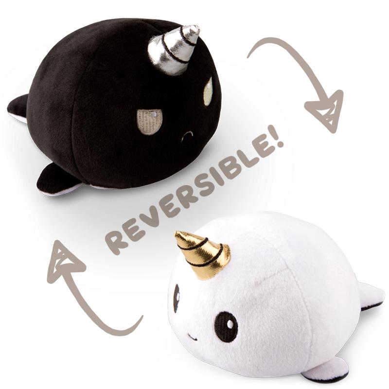 TeeTurtle Reversible Narwhal Plushie