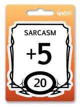 Sarcasm Stat Block Waterproof Sticker