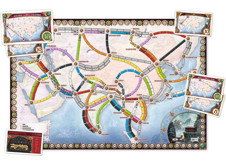 Ticket to Ride: Asia Map