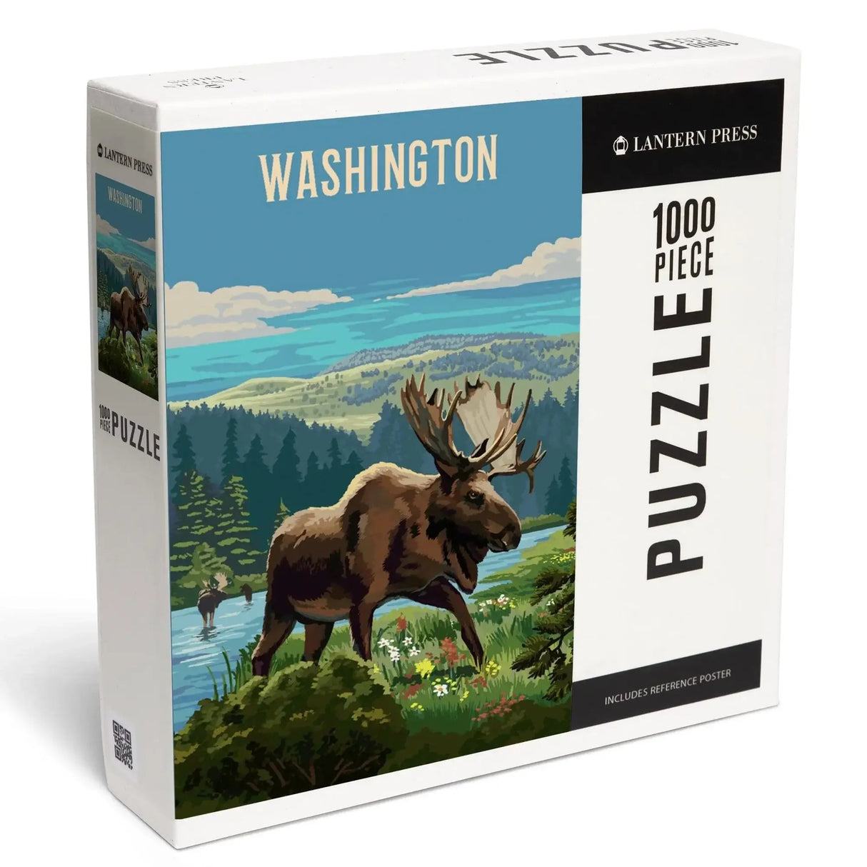 Moose and Wildflowers 1000-Piece Puzzle