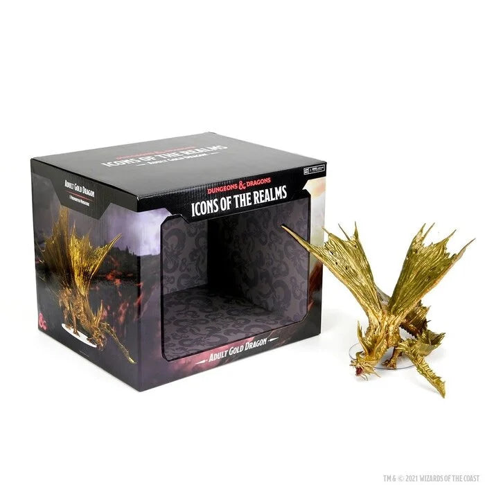D&amp;D Icons of the Realms: Adult Gold Dragon Premium Figure