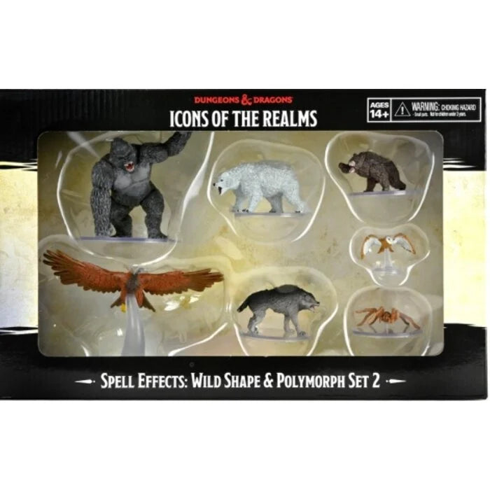 Icons of the Realms: Spell Effects - Wild Shape & Polymorph Premium Painted Miniature Set 2
