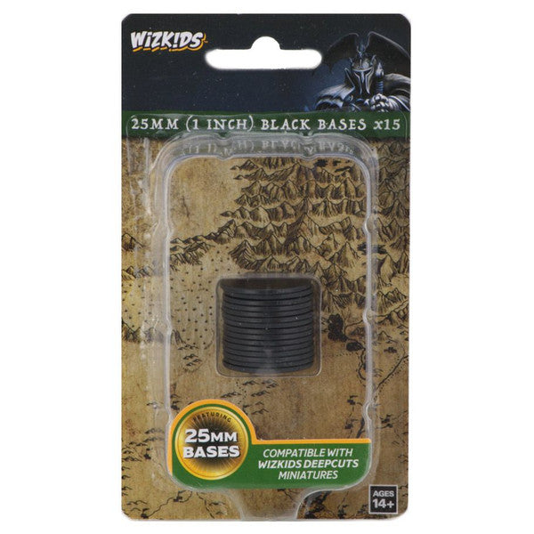 Nolzur’s Marvelous Miniatures: 25mm Round Bases Black